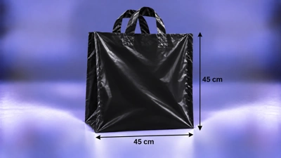 خرید نایلکس پایپی دسته بندی بغل کاست (کالکی) 45 در 45 (خام) مشکی از چاپاتو